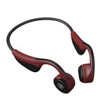 PQZATX V9 5.0 Earphones Bone Conduction Earphones Sports Earphones with Microphone Earphones-Red