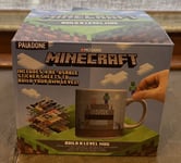 Minecraft Build A Level Mug - Boxed with Stickers BRAND NEW QUICK DESPATCH