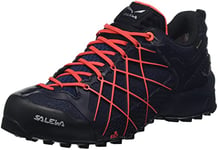Salewa WS Wildfire Gore-TEX Chaussures de Randonnée Basses, Navy Blazer/ Fluo Coral, 35 EU