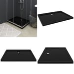 Duschkar rektangulärt ABS svart 70x90 cm - Duschkar - Dusch Kar - Home & Living
