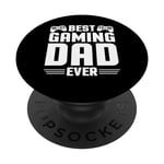 Best Gaming Dad Ever Fête des pères Awesome Gamer Papa PopSockets PopGrip Interchangeable