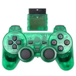 Trådlös Handkontroll Playstation 2 Transparent/Grön