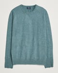 William Lockie Rob Lambswool Crewneck Caspian