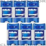6 X Gillette Antiperspirant Clear Gel 48 HR Protection Arctic Ice Stick 70ml