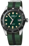 Oris 01 733 7720 4057-07 5 21 25FC Diving Vihreä/Teräs Ø42 mm