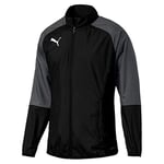 PUMA Men's CUP Sideline Woven JKT Core Track Jacket, Black-Asphalt, Small