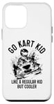 Coque pour iPhone 12 mini Go Kart Kid ressemble à un enfant normal mais plus cool, course amusante