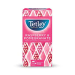Tetley Raspberry and Pomegranate Tea Bags, Pack of 25