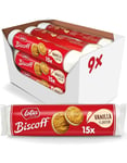 9 stk Lotus Biscoff Cream - Dubbla Biscoff-kakor med Vaniljkräm 150 gram - Hel Låde