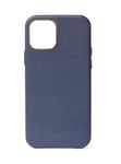 Decoded Backcover skinndeksel for iPhone 12 mini i blått skinn