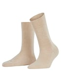 FALKE Women's Sensitive London W SO Cotton With Soft Tops 1 Pair Socks, Beige (Sand Melange 4650) new - eco-friendly, 5.5-8