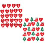 Christmas Label Xmas Ornament Gift Felt Sticker Advent Calendar Number