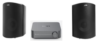 Wiim WiFi Utomhus högtalare system med wifi förstärkare Med Svarta högtalare
