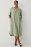 KAFFE Curve - Klänning kcMille Kaftan Dress - Grön