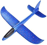 48CM Manual Throwing Foam Plane, Dream Airoplane Gliders, Inertia Flying Aircraft, Manual Circling Functions Flying Gifts for Kids Outdoor Sport Game Toys, Birthday Party Red