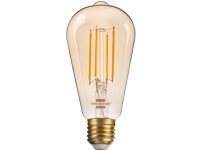 Brennenstuhl 1294870272, Smart glödlampa, Guld, Transparent, Wi-Fi, LED, E27, Varmvitt