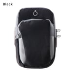 Armband Bag Sports Running Package Mobile Phone Holder Black