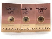 AZZARO WANTED GIRL TONIC 3 X 1.5ml EDT FOR WOMEN SAMPLES SPRAY