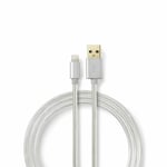 Nedis 2m USB to Lightning Cable, Metal Braided Robust - MFi Certified