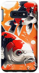 Galaxy S10e three koi fishes lucky japanese carp asian goldfish cool art Case