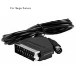 Pour Sega Saturn-Câble Rgb Scart En Plomb, Compatible Avec Sega Mega Drive 2 Et Genesis 2 Tv Version Pal Av S