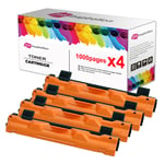 4x Black Toner Cartridge Fits Brother Tn1050 Dcp-1512 Dcp-1610w Dcp-1612w