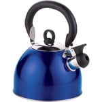 Kabalo 3L Blue Stainless Steel Whistling Kettle Stove Top Hob Kitchenware Tea Coffee Camping