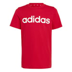 adidas Unisex Children's T-Shirt (Short Sleeve) U Lin Tee, Better Scarlet/White, IC9970, 164