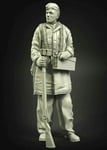 Unpainted 1/35 German Soldier Waffen-SS WWII Resin Figure Model Kit Unassembled