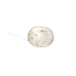 Globus bordlampe 18 cm - Hvit prikkete