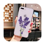 Simple Lavender Purple Flowers Coque Shell Phone Case for iPhone 8 7 6 6S Plus X XS MAX 5 5S SE XR 11 pro max-A12-For iPhone 11 Promax