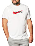 Nike Homme Dri-fit T Shirt, Weiss / University Red, L EU