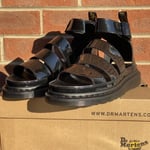 Dr Martens Clarissa II Womens Sandals UK Size 9 EUR 43 US 11 Patent Leather