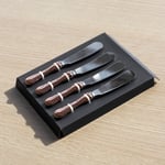 Set of 4 Stainless Steel Copper Rose Gold Butter Knives Spreading Dining Cutlery