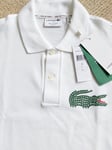 US M  (41-43") FR4 Genuine LACOSTE Made In France White POLO SHIRT PH2676 Box8