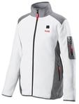 Flex TFD Värmejacka vit, fleece, utan batteri och laddare M
