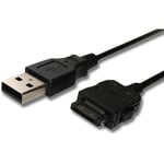 Vhbw - câble de données usb (type a sur lecteur MP3) câble de chargement 100cm convient pour Archos 404, 405, 504, 604, 605, 704 Wifi, tv, Wifi - noir