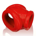 OxBalls Oxsling Ball Stretcher Cock Ring Scrotum Sling Erection Enhancer Red Ice