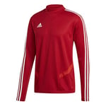 Adidas Men's TIRO19 TR TOP Sweatshirt, Power red/White, XLT3
