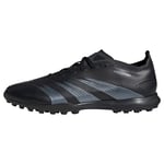 adidas Unisex Predator 24 League Low Turf Boots Sneaker, Core Black/Carbon/Core Black, 11 UK