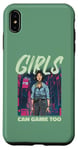 Coque pour iPhone XS Max Même les filles peuvent jouer – Femme Gamer Fan