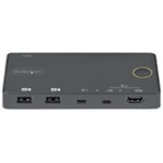 StarTech.com 2-ports hybrid USB-A + HDMI och USB-C KVM-switch