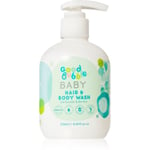 Good Bubble Baby Hair & Body Wash sæbeemulsion og shampoo til børn fra fødslen Cucumber & Aloe vera 250 ml