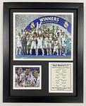 Legends Never Die, Inc. Real Madrid CF | Vainqueur de l'UEFA Champions League 2021-2022 | Collage photo encadrée 30,5 x 38,1 cm
