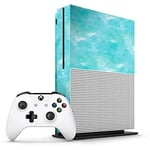 Xbox One S Turquoise Watercolour Console Skin/Cover/Wrap for Microsoft Xbox One S
