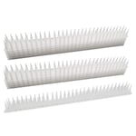 Knowoo 12 Pcs Bird Spikes for Pigeons Small Birds Cats Anti Climb Security Wall Fence Stainless Steel Birds Defence Spikes Bird Arrow Repeller Deterrent Spikes