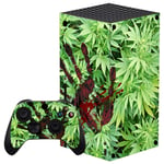 playvital Blood Handprint Weeds Custom Vinyl Skins for Xbox Series X, Wrap Decal Cover Stickers for Xbox Series X Console Controller