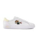Lacoste Womens Powercourt Trainers - White Leather - Size UK 4