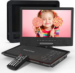 12.5'' Portable DVD Player with 10.5'' Swivel Screen, 2023 New Upgrade Player Bu