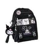 Sanrio Kuromi Ryggsäck, Axelväska Pompompurin My Melody Skolväska för Studenter, Stor Kapacitet